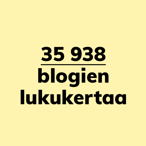 35 938 lukukertaa blogeissa.